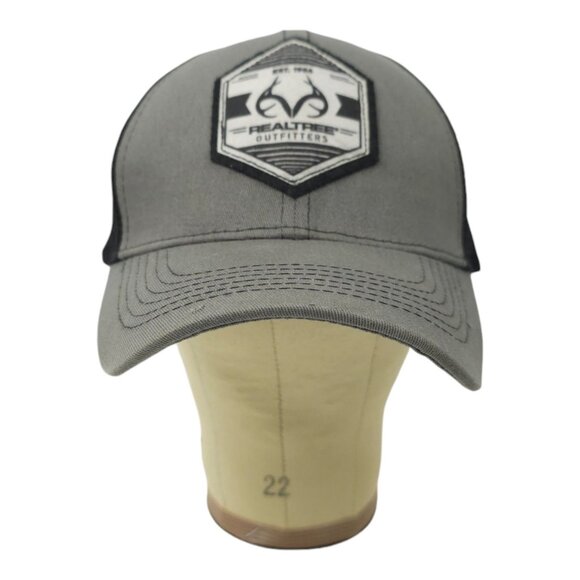 Realtree Outfitters Logo Patch Mesh Snapback Cap Trucker Baseball Hunting Hat - Picture 9 of 13